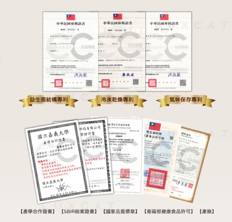 檢驗與專利證書